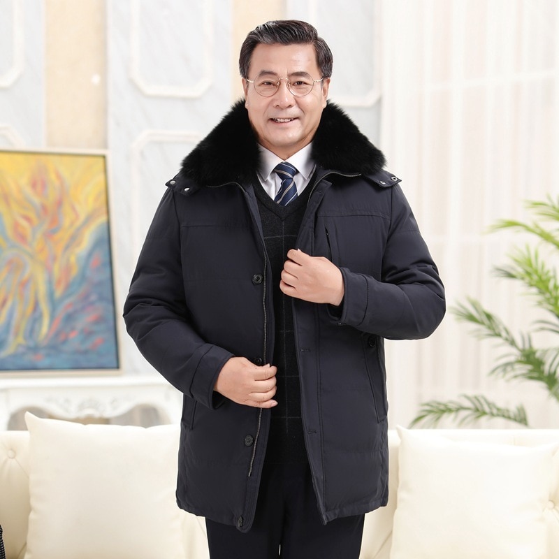 Yuli 제품 제조 업체 도매 중년 및 노인 남성 긴 얼굴에 생활 867 이동식 아빠는 그의 코트를 넣어